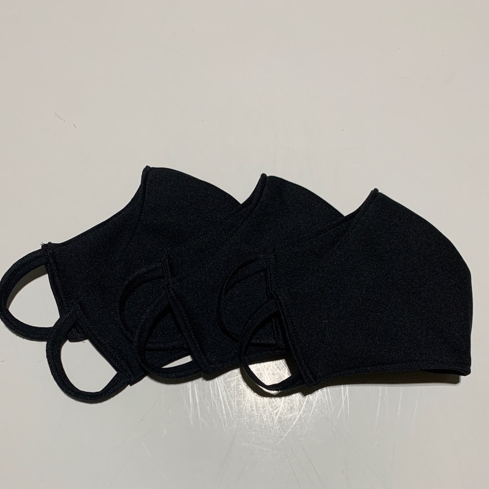 3-Pack Black Face Mask